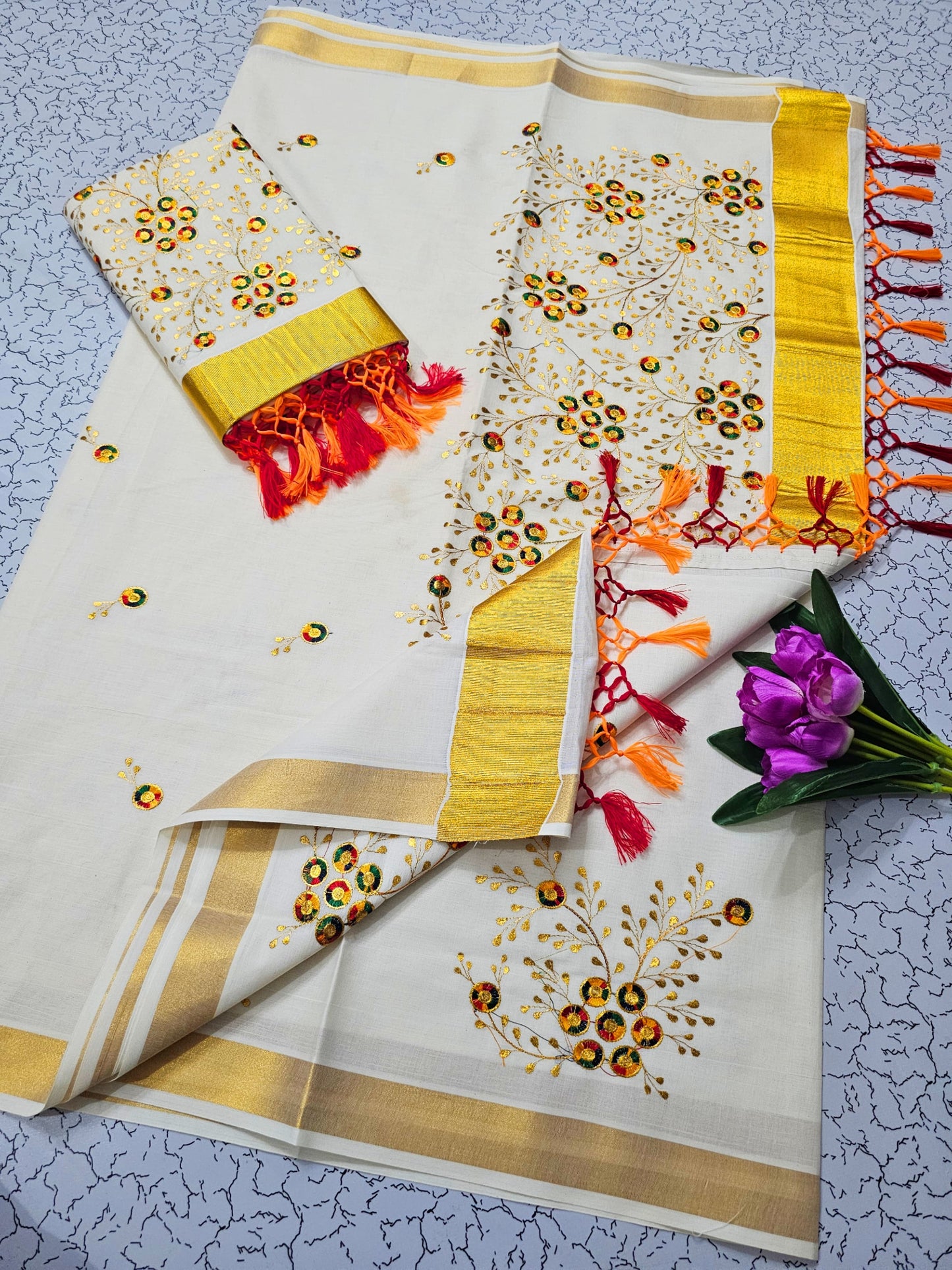 Traditional ONAM Kasavu Collection KERALA COTTON