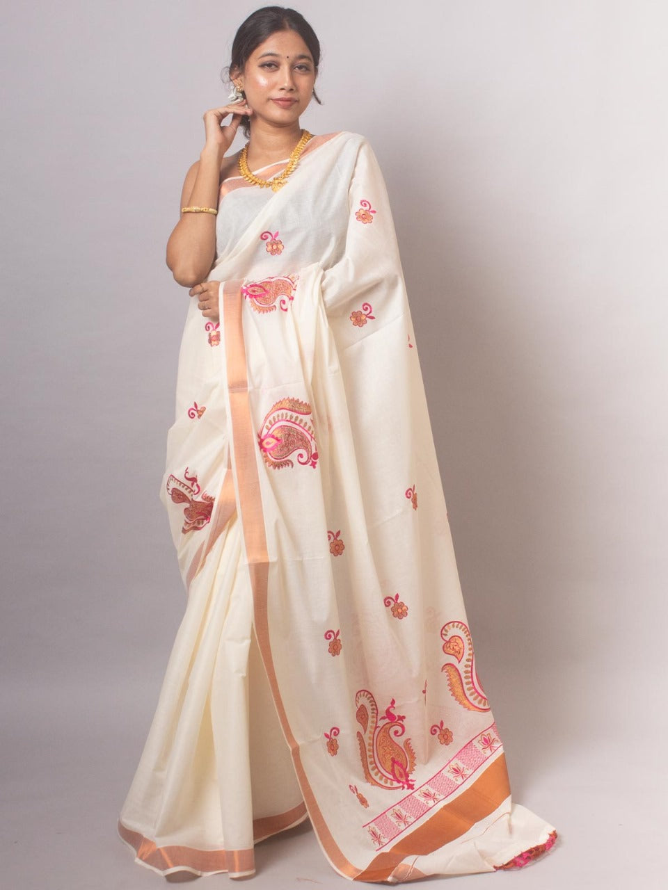 Traditional ONAM Kasavu Collection KERALA COTTON