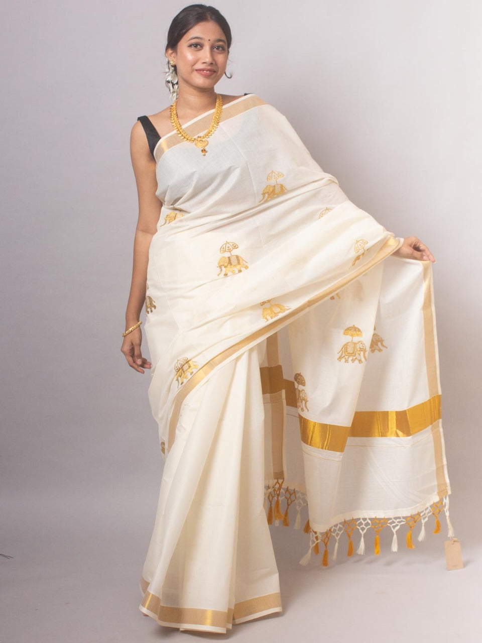 Traditional ONAM Kasavu Collection KERALA COTTON