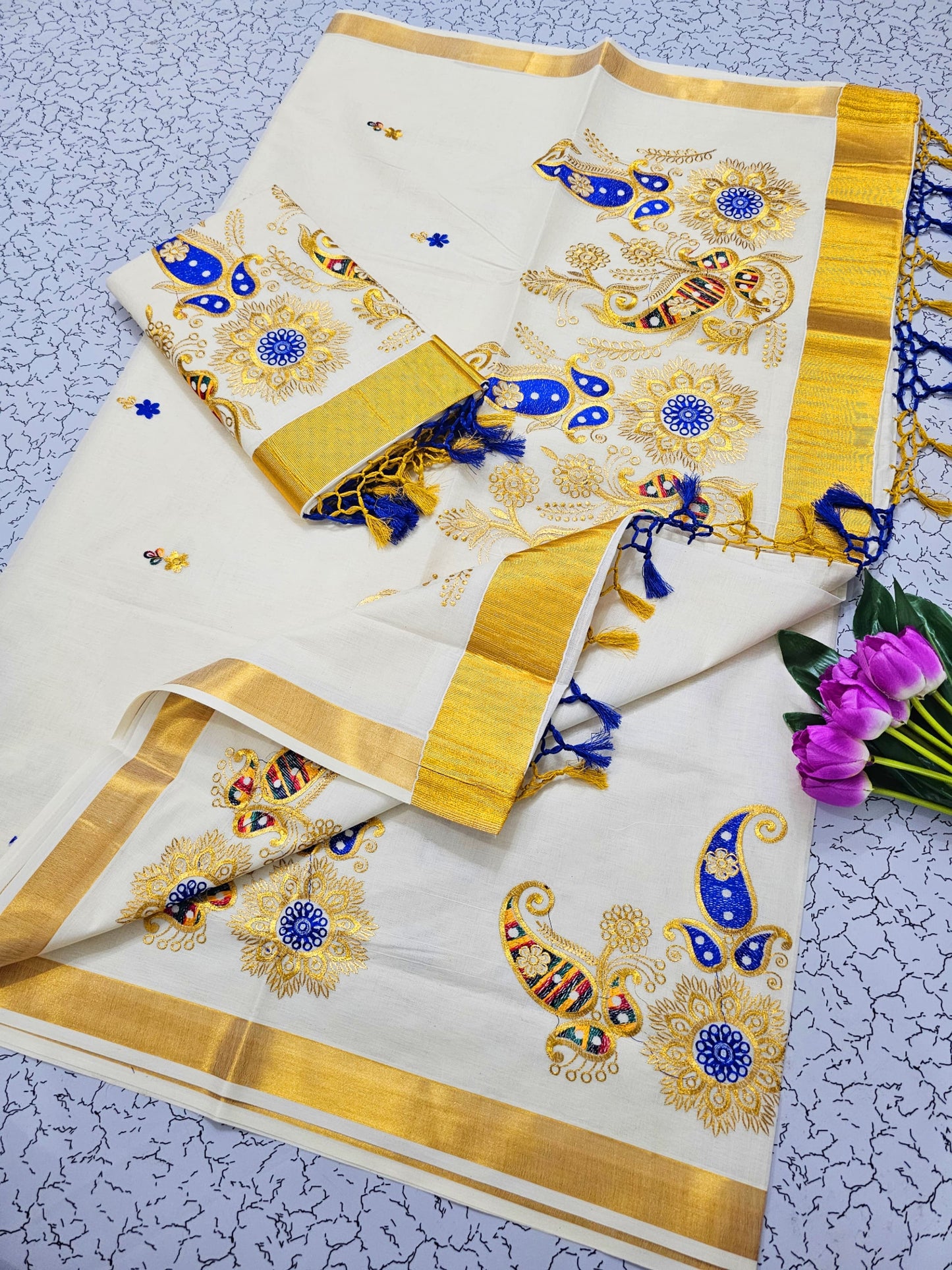 Traditional ONAM Kasavu Collection KERALA COTTON