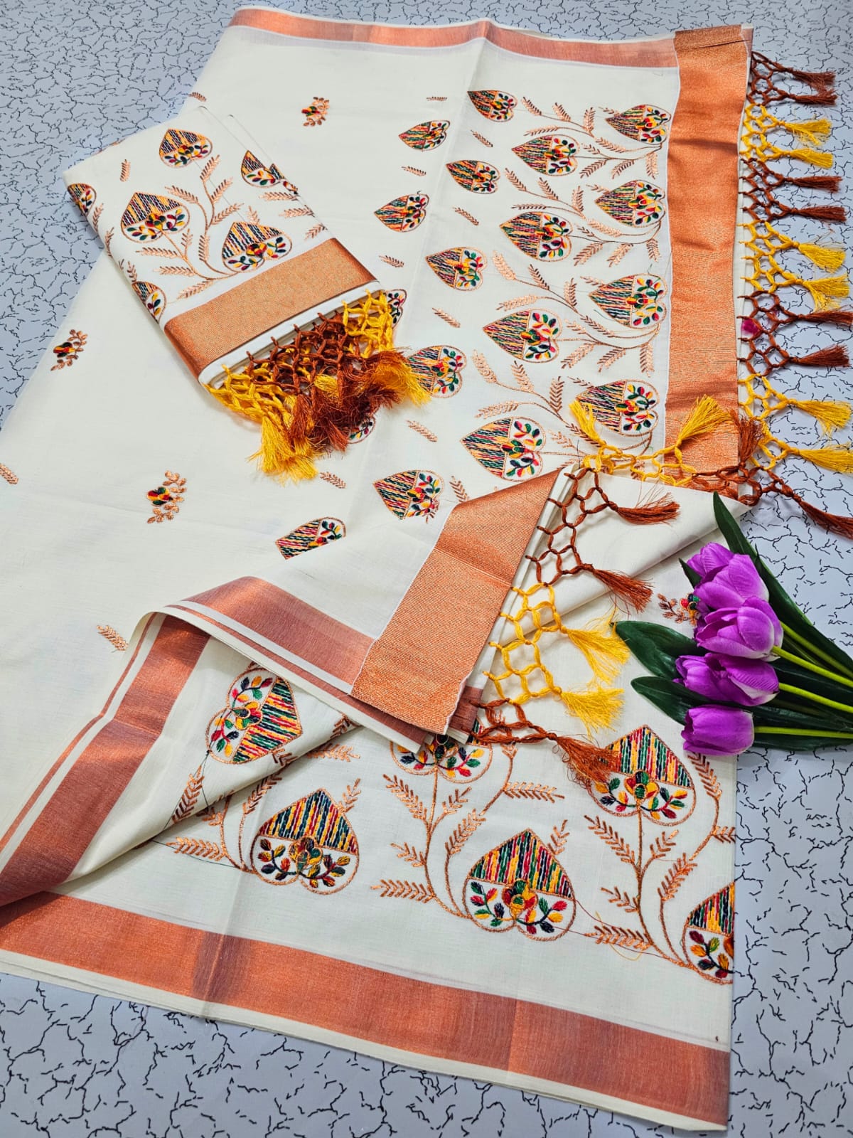 Traditional ONAM Kasavu Collection KERALA COTTON
