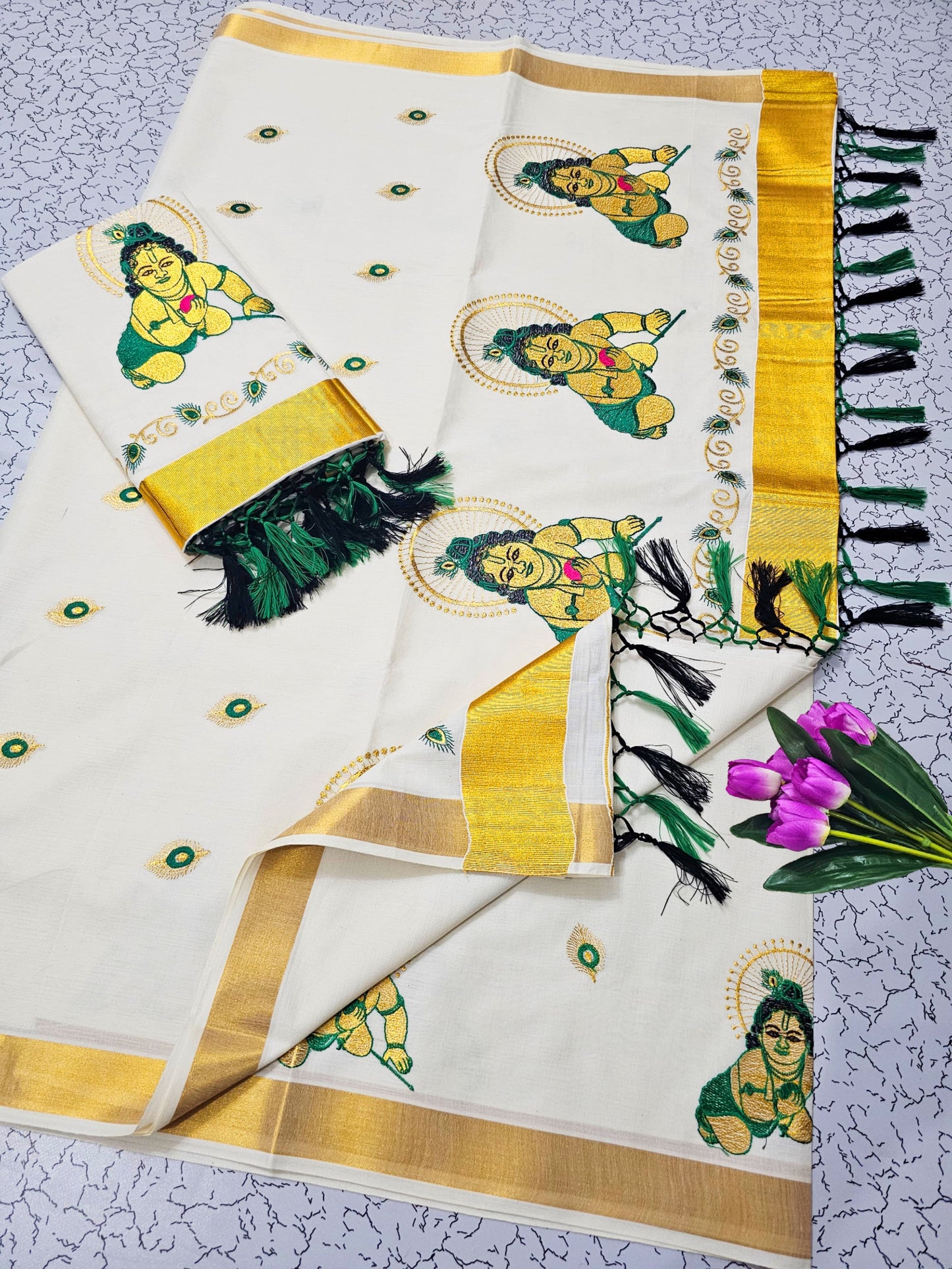 Traditional ONAM Kasavu Collection KERALA COTTON