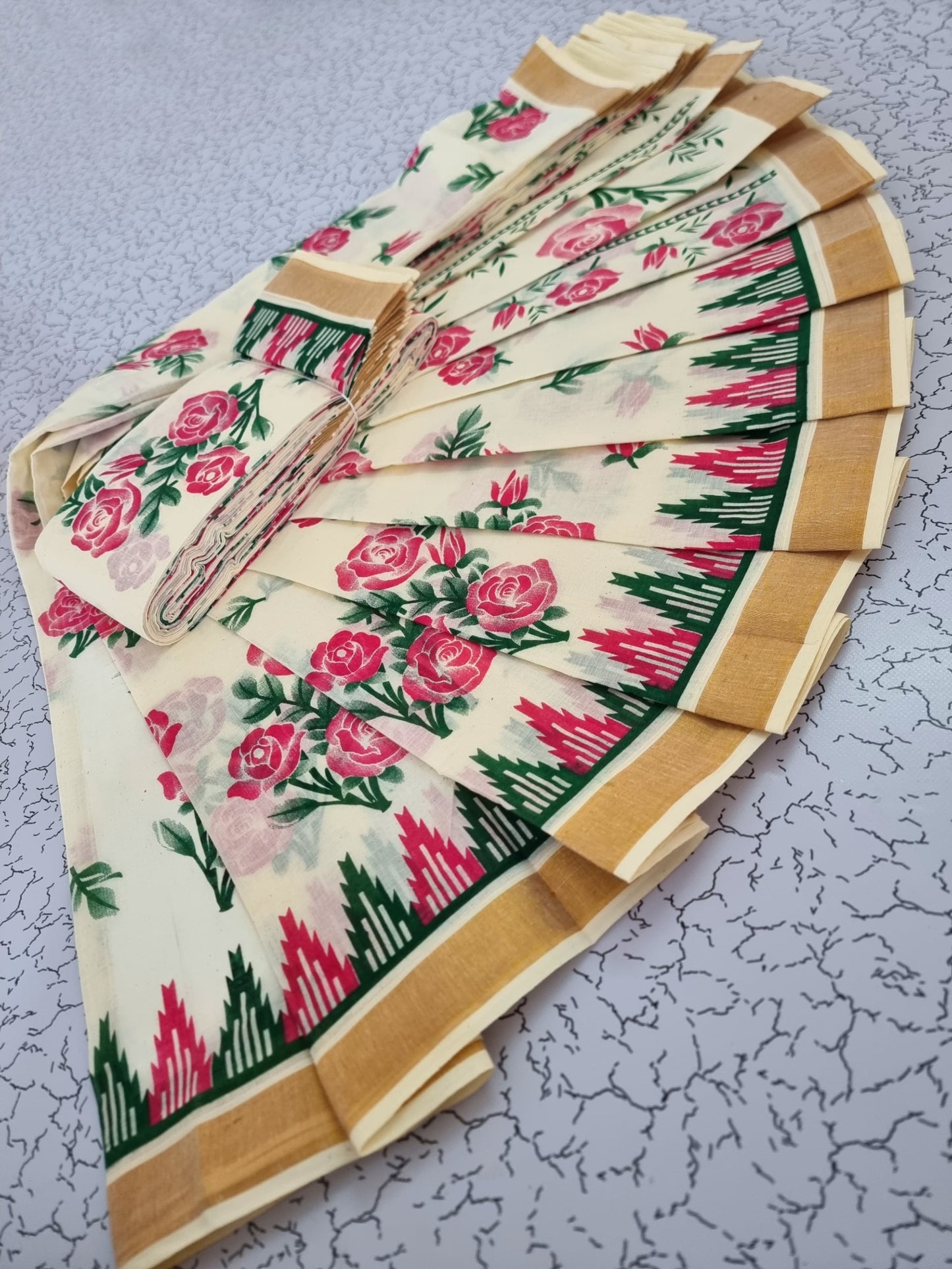 PRINTED WORK Kerala COTTON SAREES