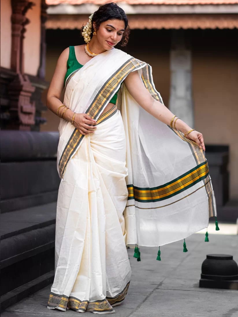 FANCY border Kerala saree
