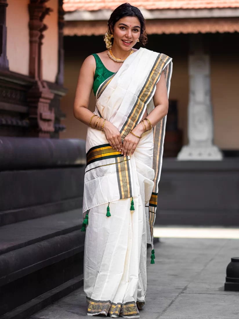 FANCY border Kerala saree
