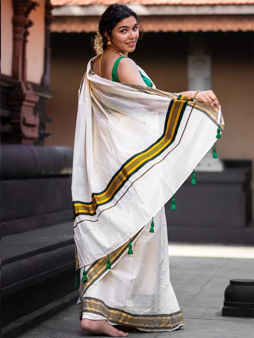 FANCY border Kerala saree