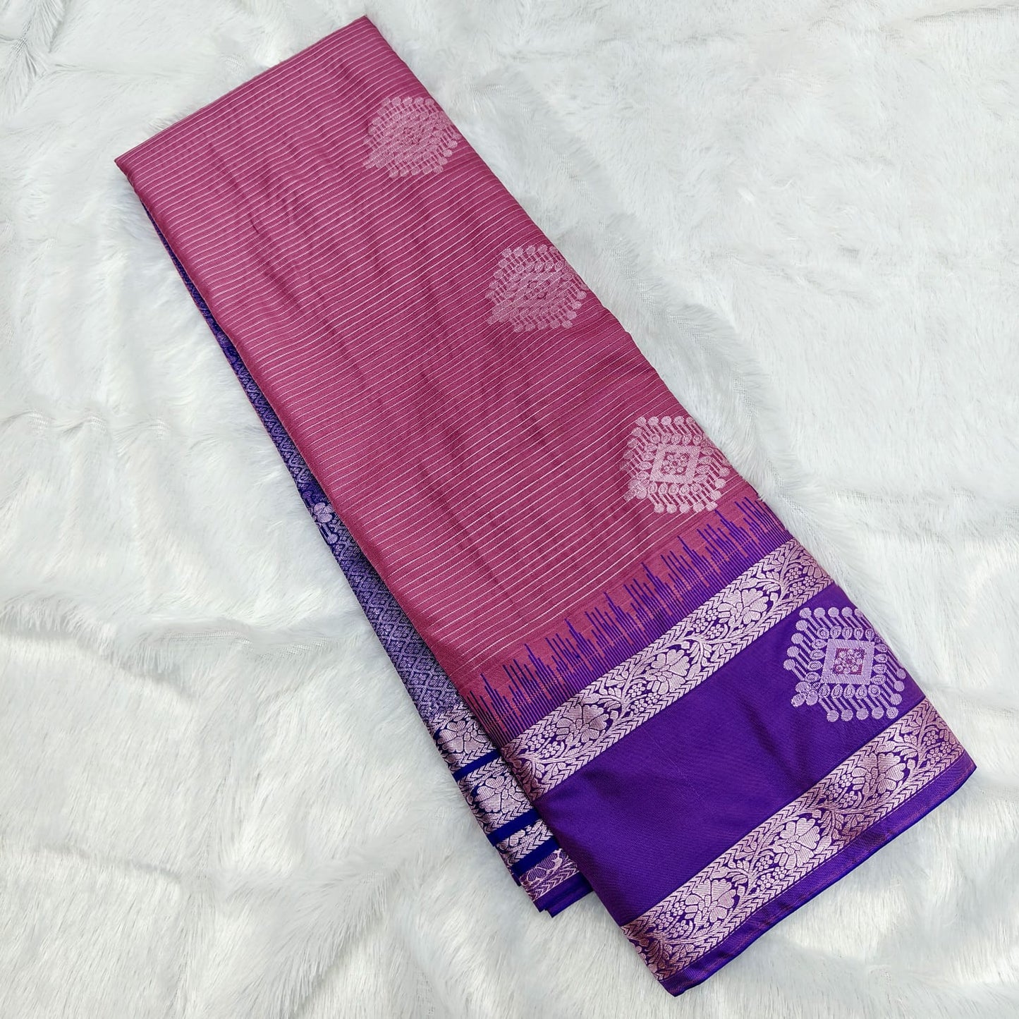 🌺 *_Pink Zari SOFT SILK Sarees _*🌺