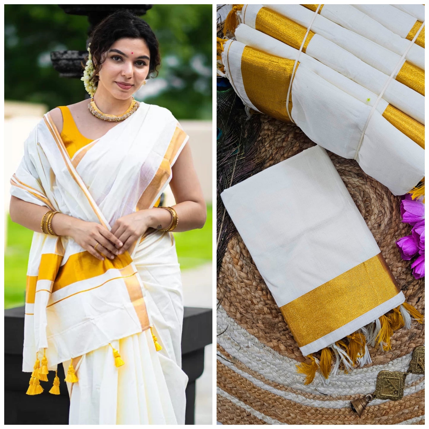 FANCY border Kerala saree