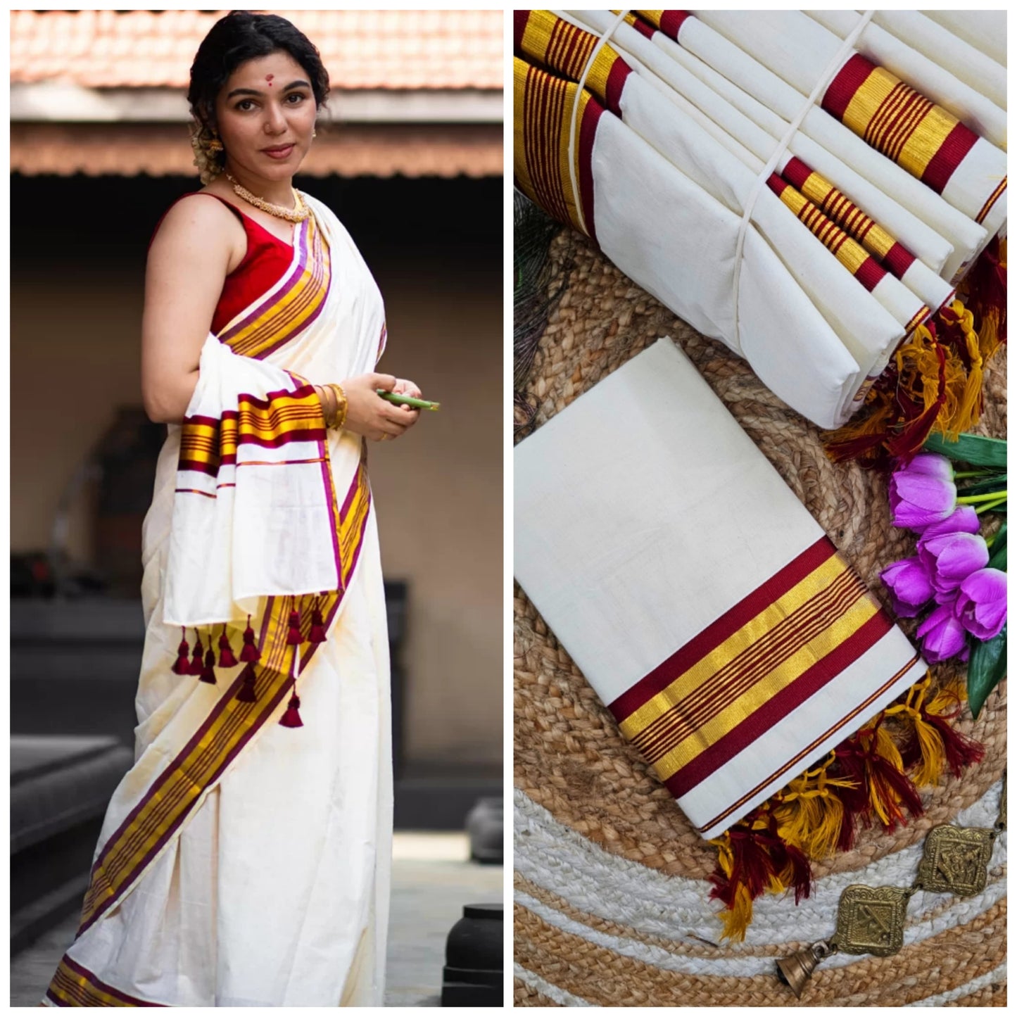 FANCY border Kerala saree