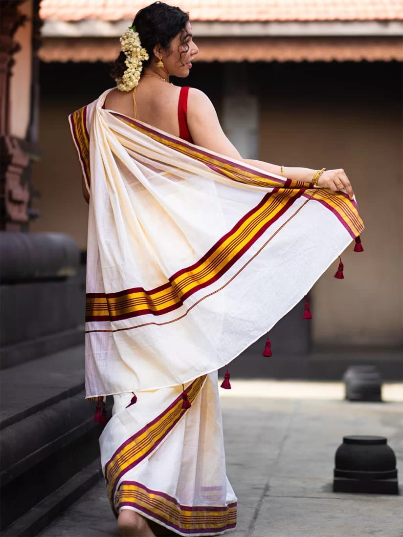 FANCY border Kerala saree