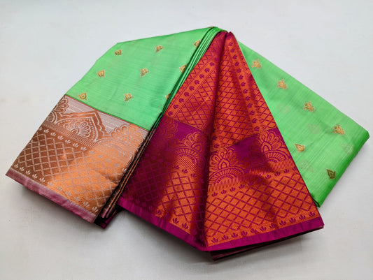 Fancy Border SOFT SILK Sarees