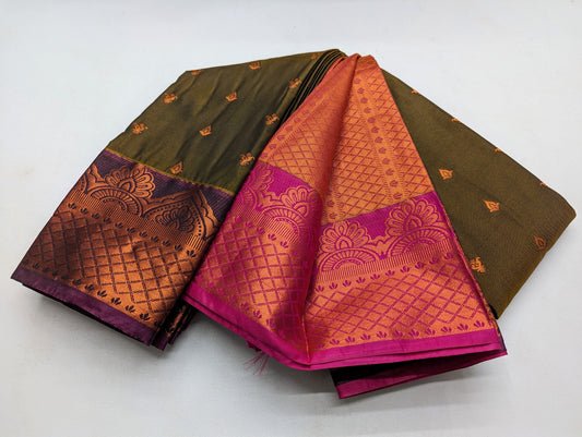 Fancy Border SOFT SILK Sarees