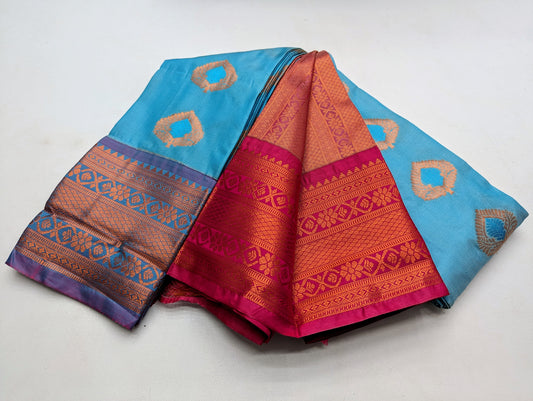 Fancy Border SOFT SILK Sarees