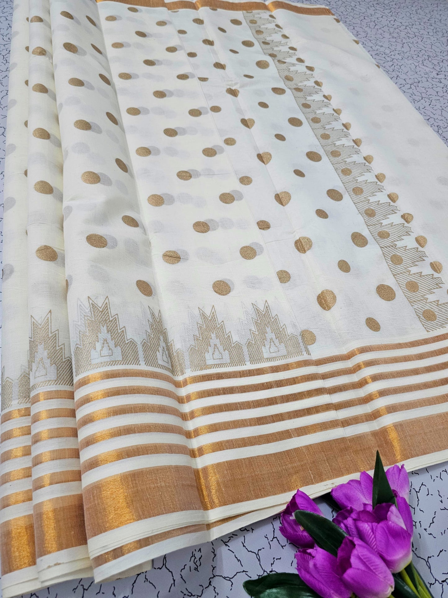 PRINTED WORK Kerala COTTON SAREES