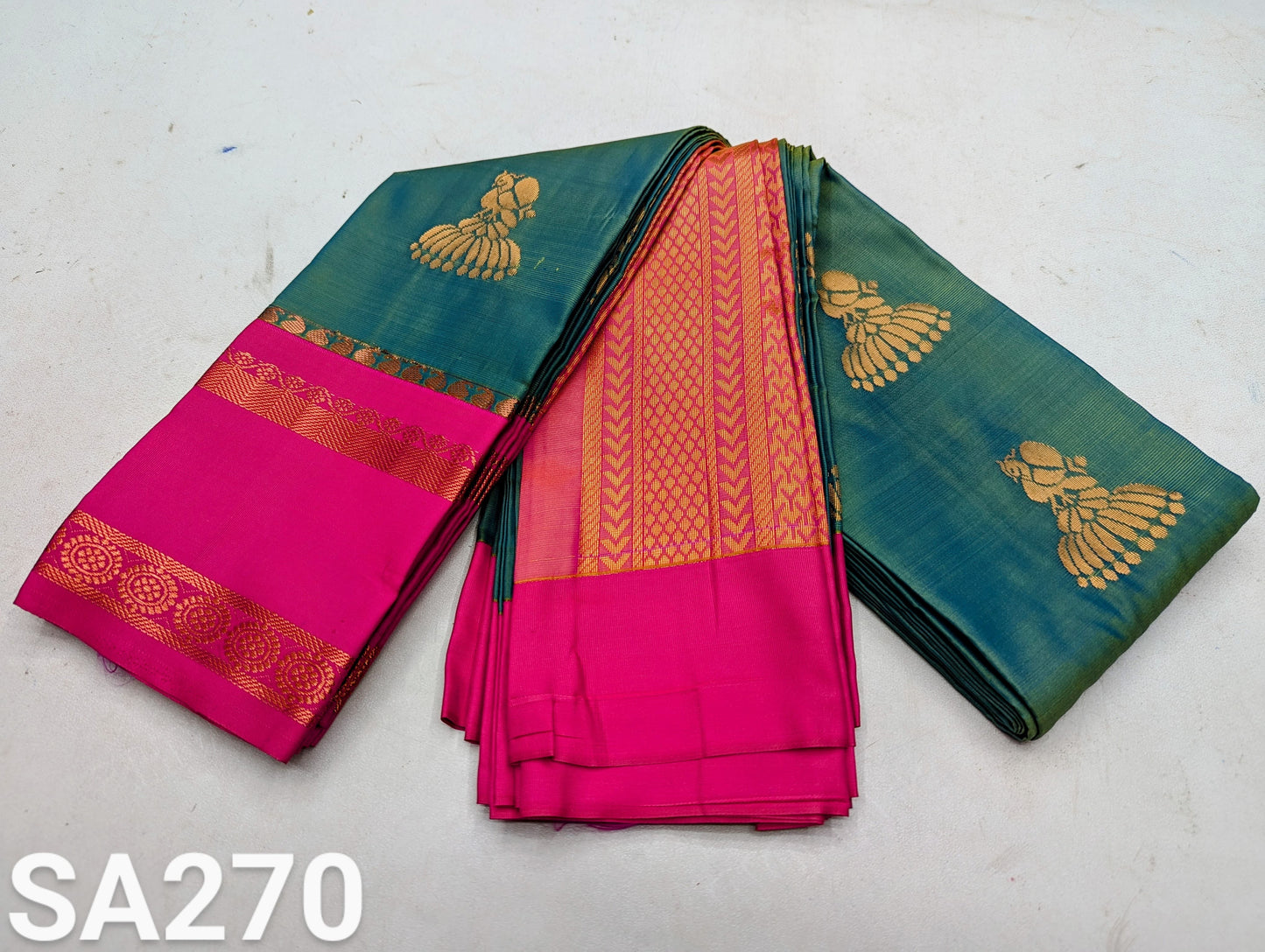 _Fancy Kuttu Border SOFT SILK Sarees _