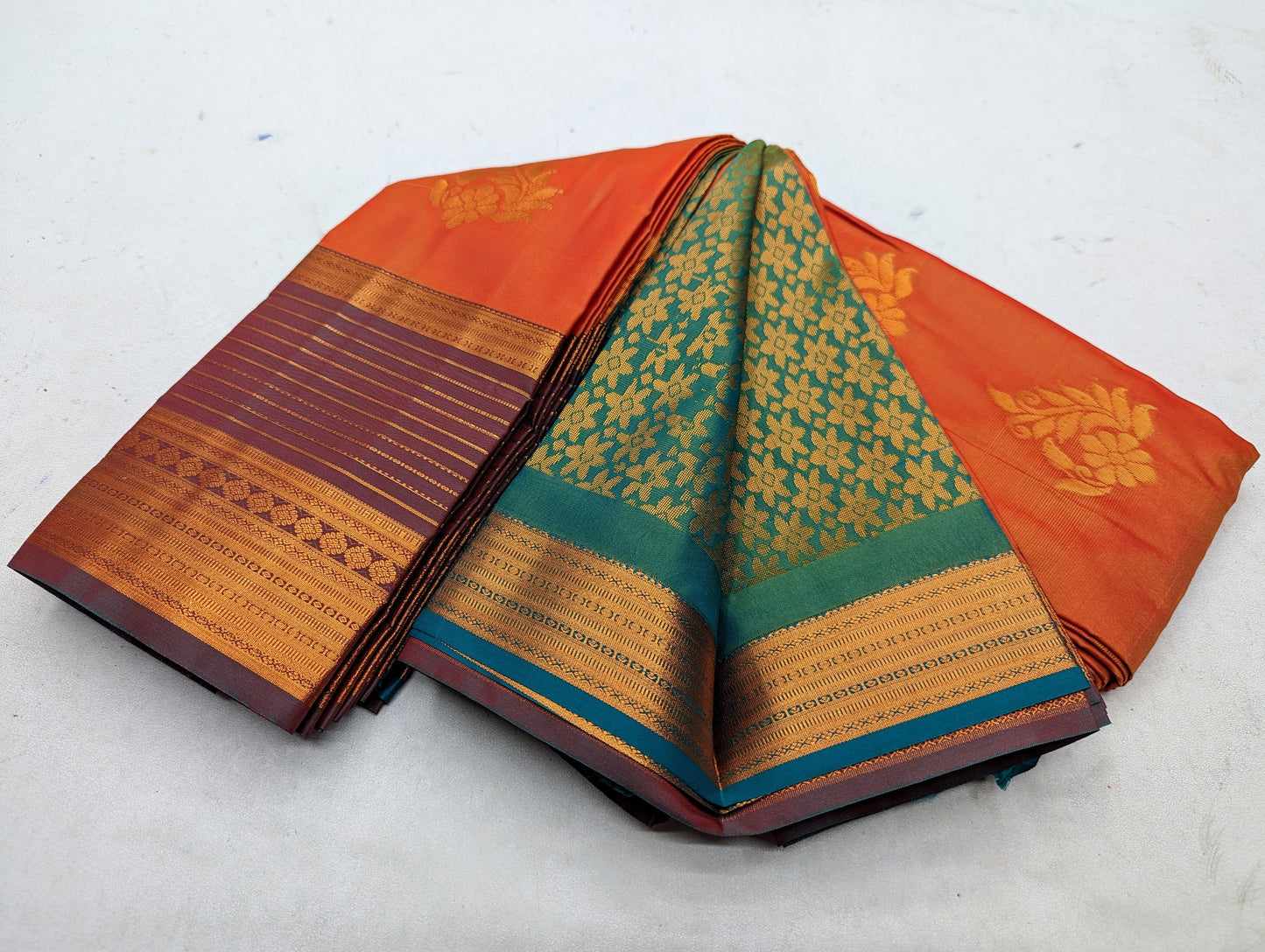 Fancy contrast Border SOFT SILK Sarees _