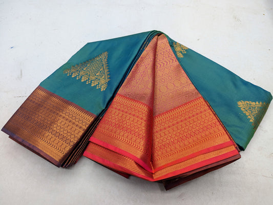 Fancy contrast Border SOFT SILK Sarees _