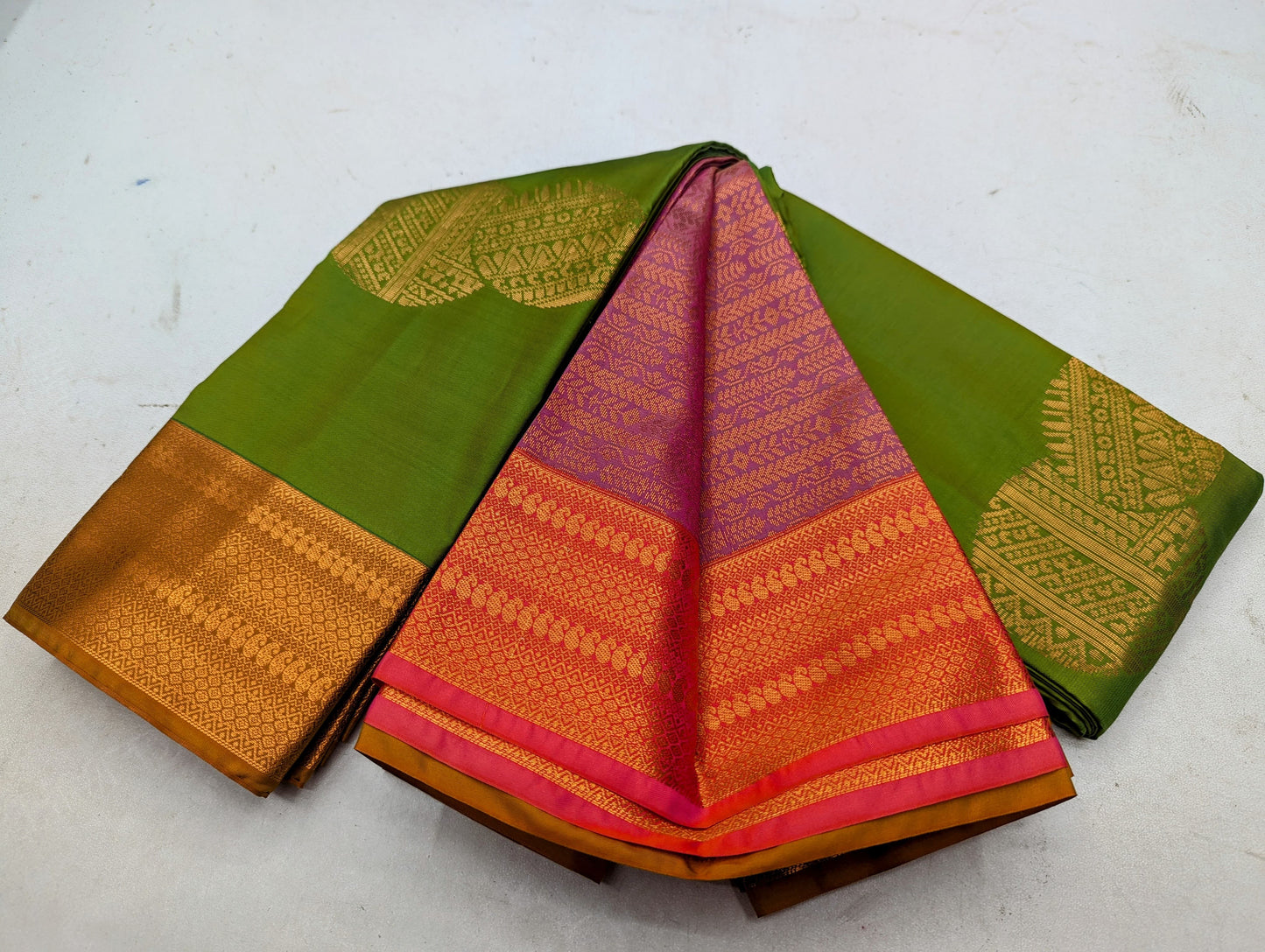 Fancy contrast Border SOFT SILK Sarees _