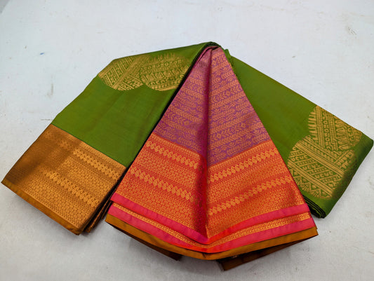 Fancy contrast Border SOFT SILK Sarees _