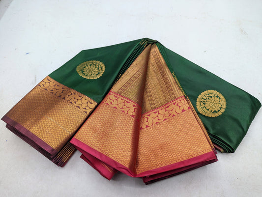 Fancy contrast Border SOFT SILK Sarees _