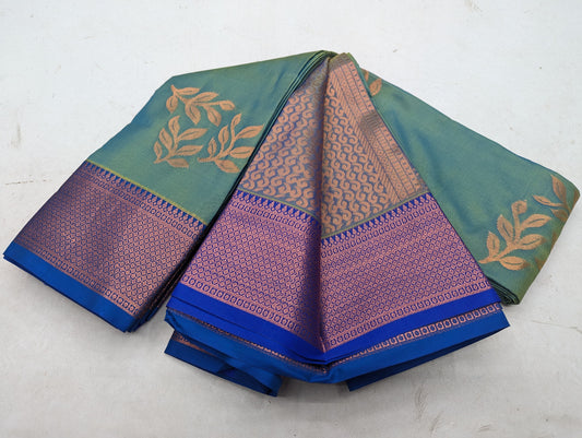 Fancy contrast Border SOFT SILK Sarees _