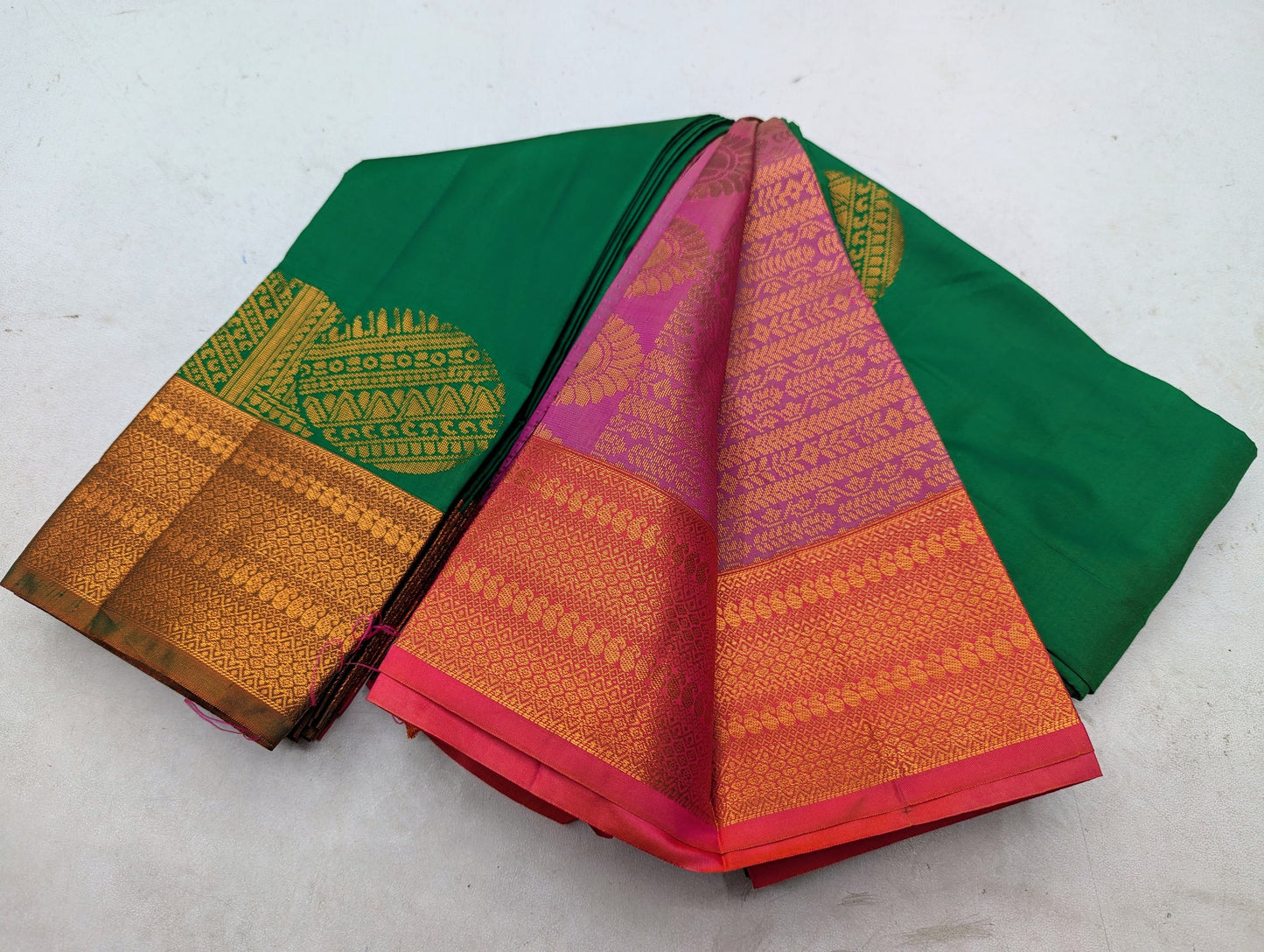 Fancy contrast Border SOFT SILK Sarees _