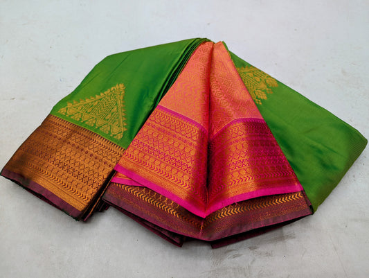 Fancy contrast Border SOFT SILK Sarees _