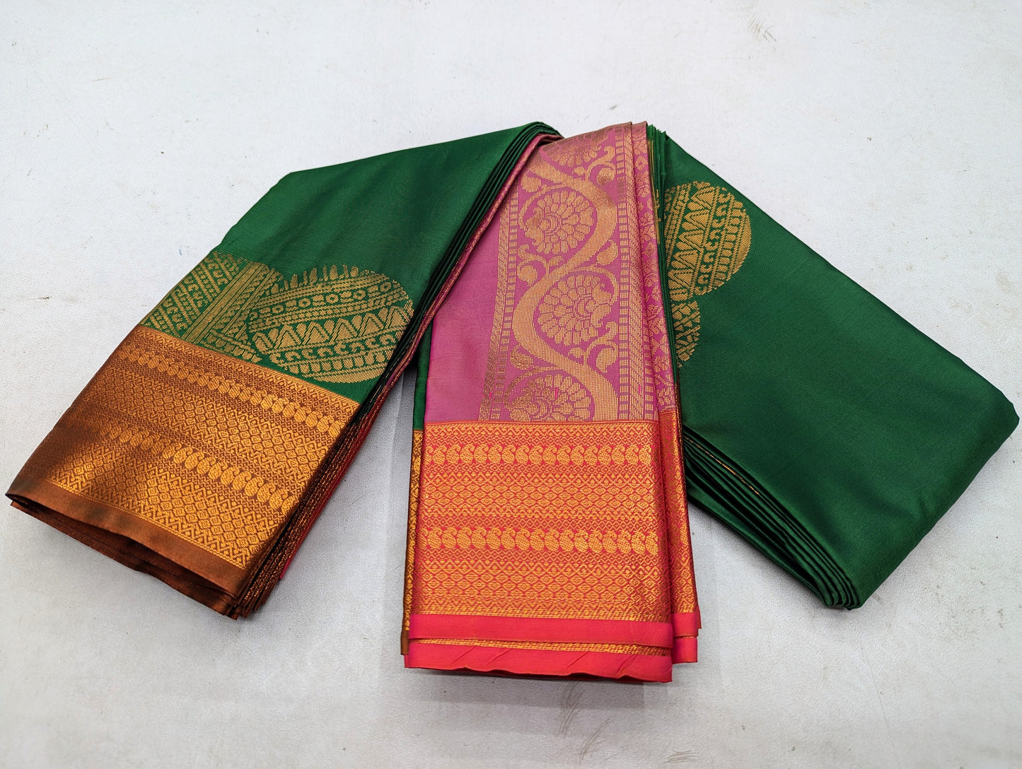 Fancy contrast Border SOFT SILK Sarees _