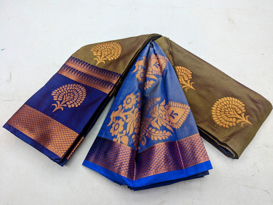 Fancy Border SOFT SILK Sarees