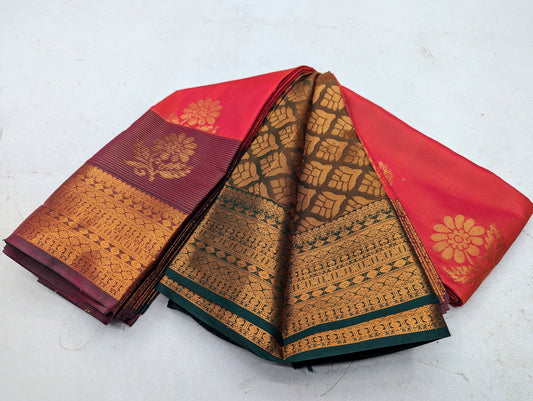 Fancy Border SOFT SILK Sarees