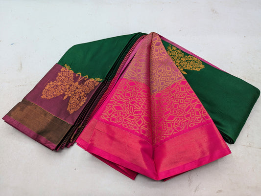 kuttu Border SOFT SILK Sarees