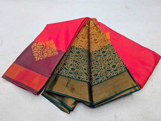 kuttu Border SOFT SILK Sarees