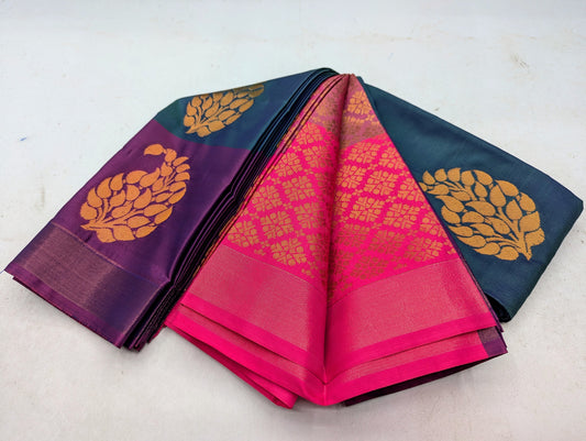 kuttu Border SOFT SILK Sarees