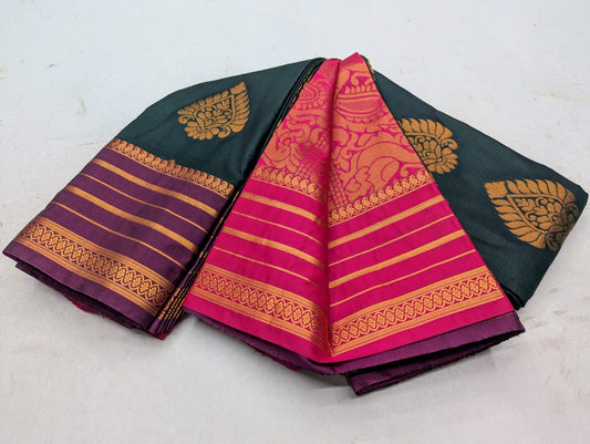 Fancy Border SOFT SILK Sarees