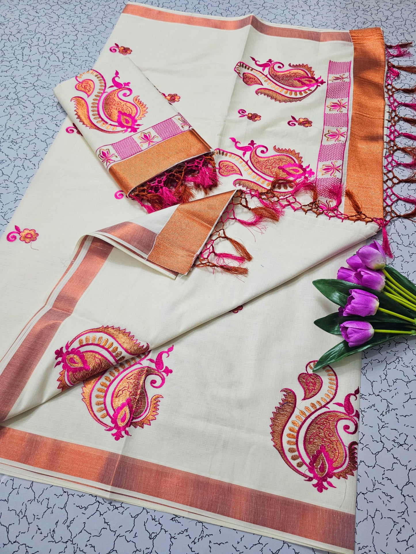 Traditional ONAM Kasavu Collection  KERALA COTTON