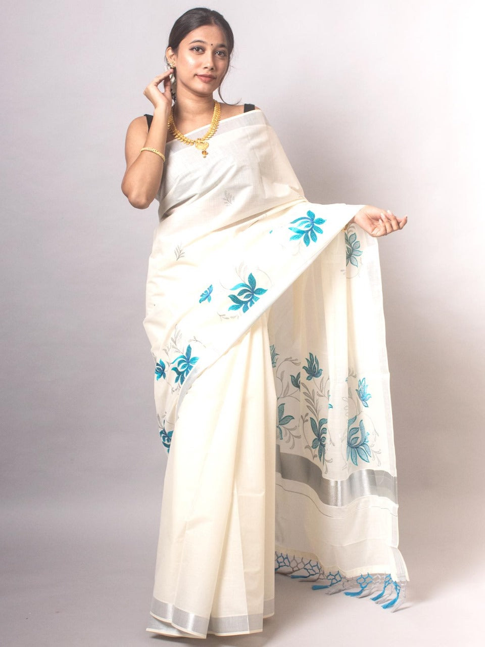 Traditional ONAM Kasavu Collection  KERALA COTTON