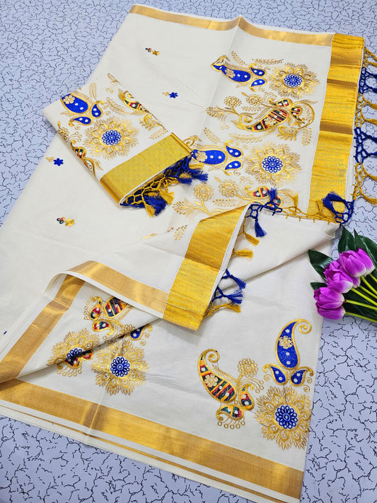 Traditional ONAM Kasavu Collection  KERALA COTTON