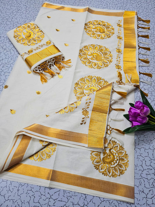 Traditional ONAM Kasavu Collection  KERALA COTTON