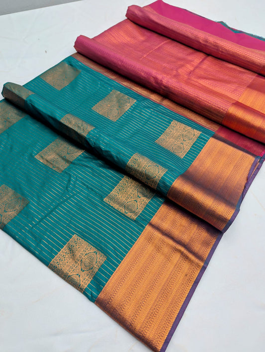 Fancy Border SOFT SILK Sarees