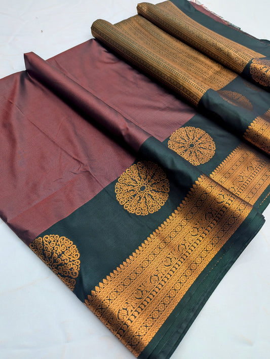 Fancy Border SOFT SILK Sarees