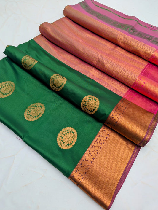 Fancy Border SOFT SILK Sarees