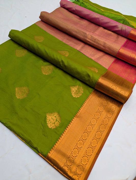 🌺 _Fancy Border SOFT SILK Sarees _🌺