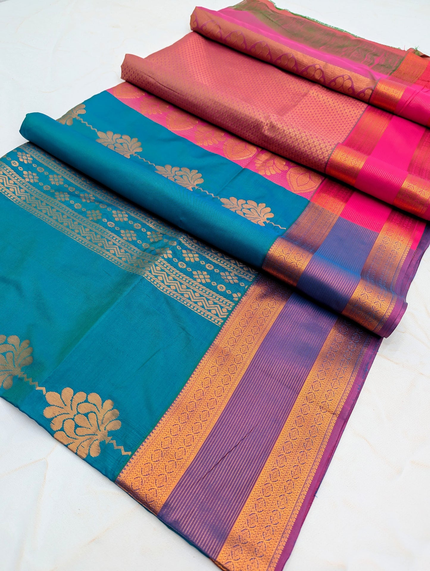 Fancy Border SOFT SILK Sarees _