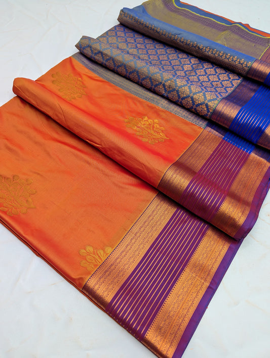 Fancy Border SOFT SILK Sarees