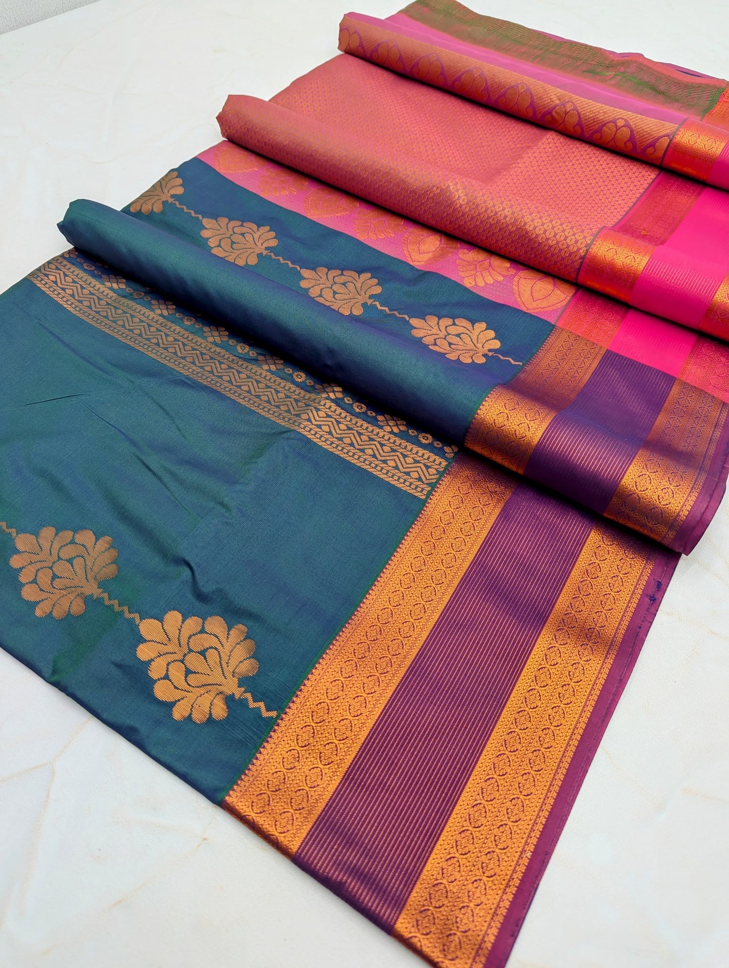 Fancy Border SOFT SILK Sarees _