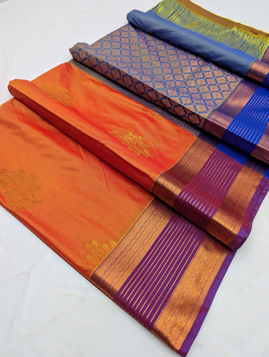 Fancy Border SOFT SILK Sarees _