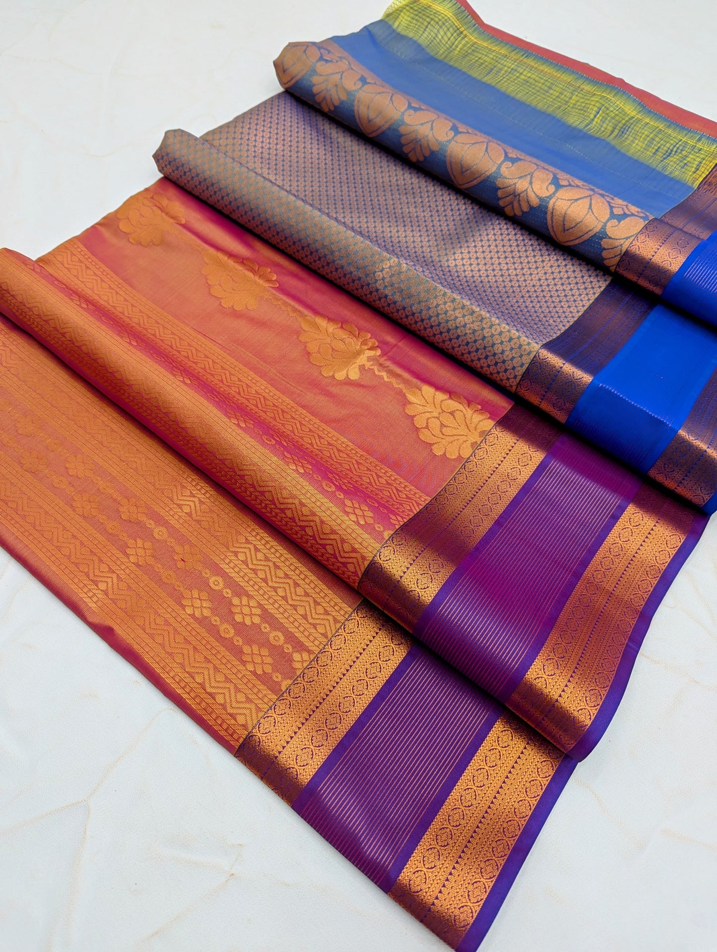 Fancy Border SOFT SILK Sarees _