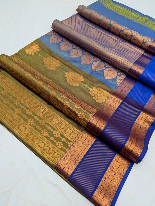 Fancy Border SOFT SILK Sarees _