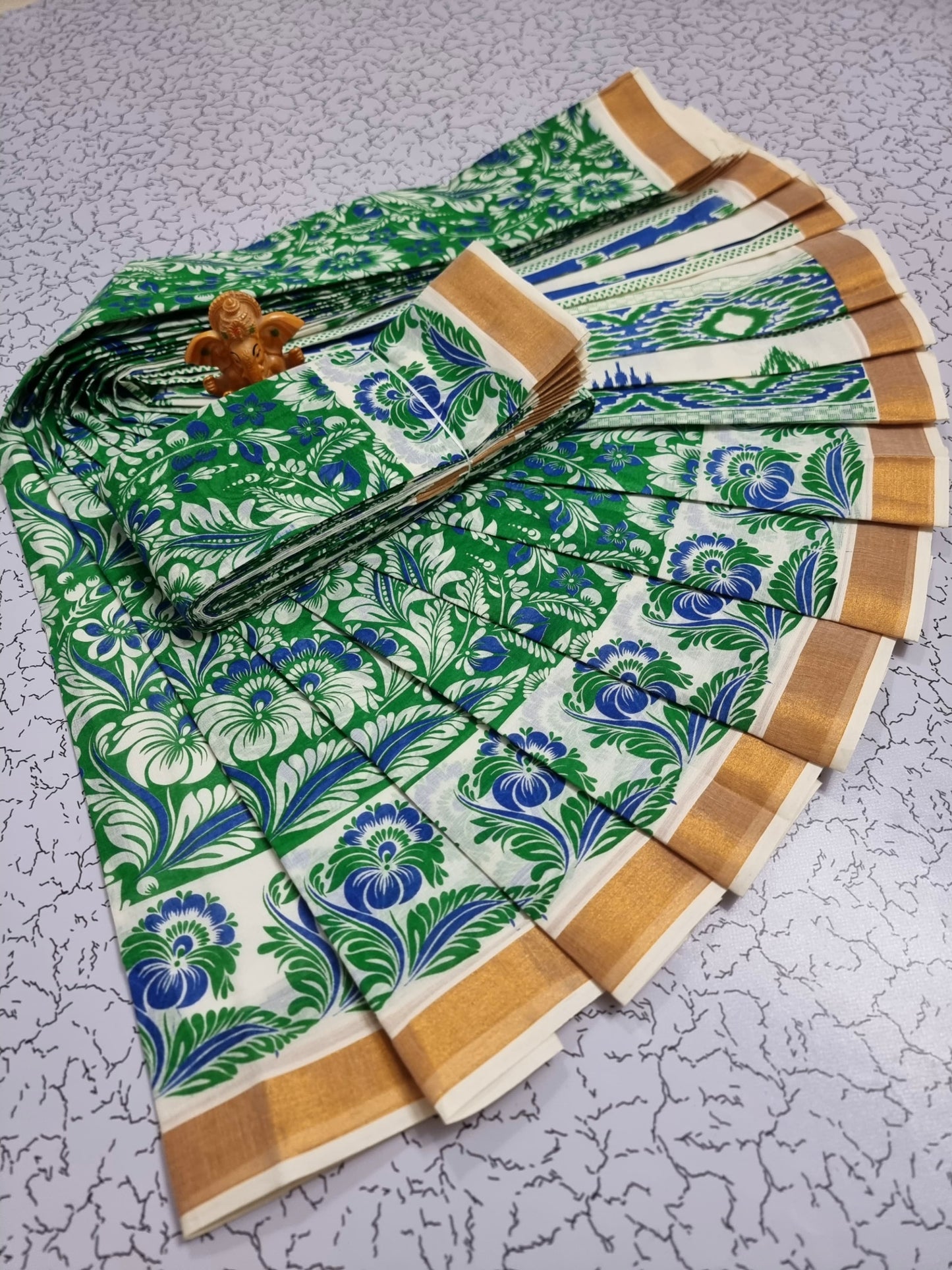 PRINTED WORK Kerala COTTON SAREES