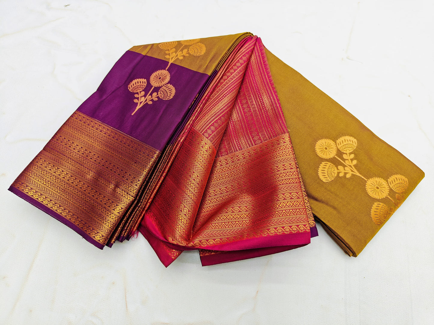 Fancy Border SOFT SILK Sarees